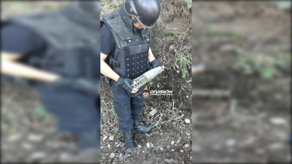 Personal municipal encontró un proyectil