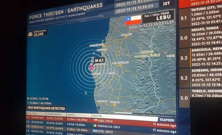 Sismo de 6,2 en Chile se sintió en San Martín y otras localidades