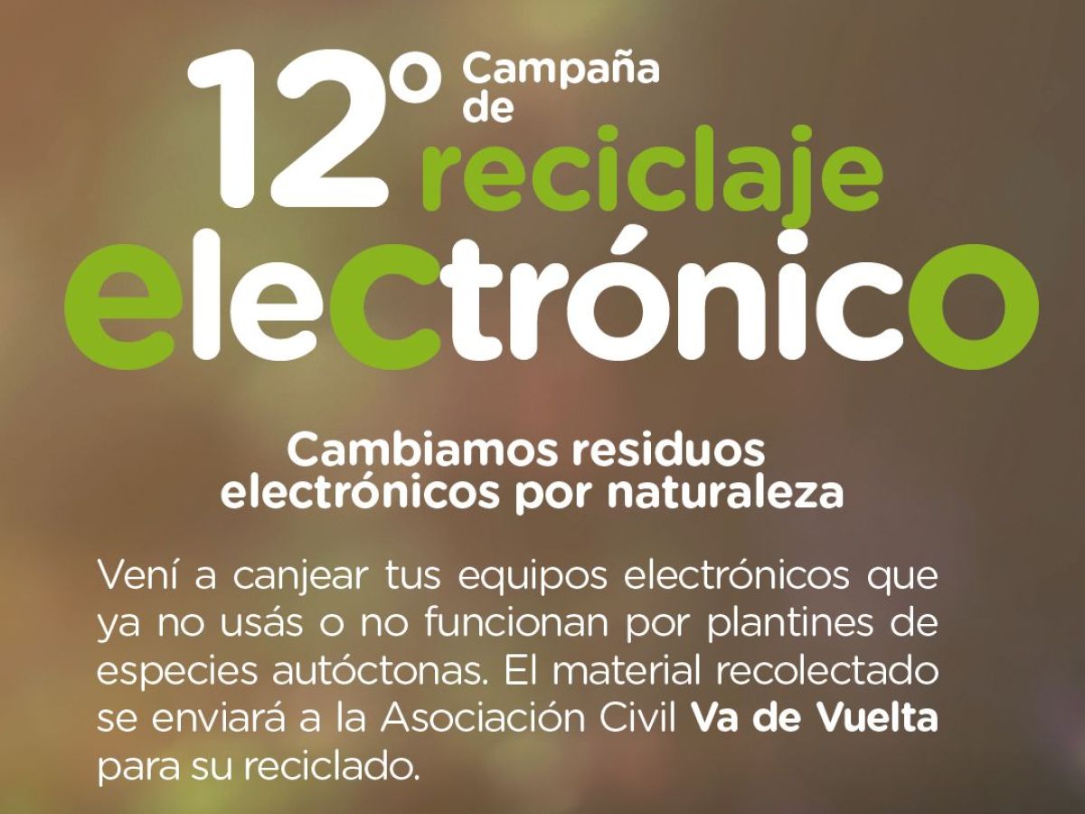 Se viene una nueva campaña de reciclaje electrónico