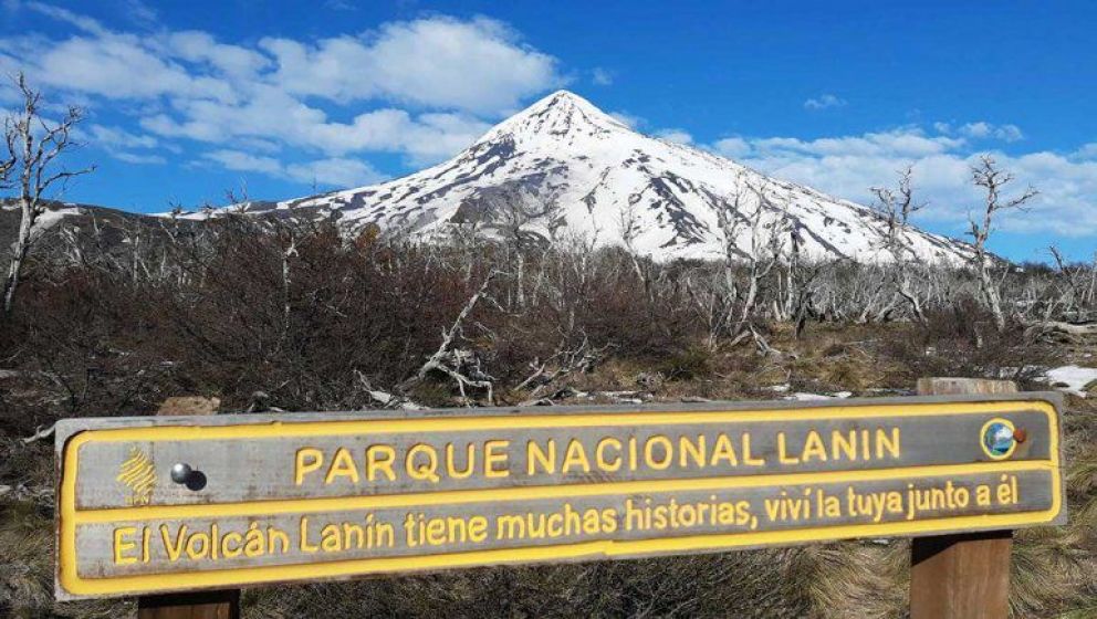 Cierran las sendas y los ascensos al volcán Lanín