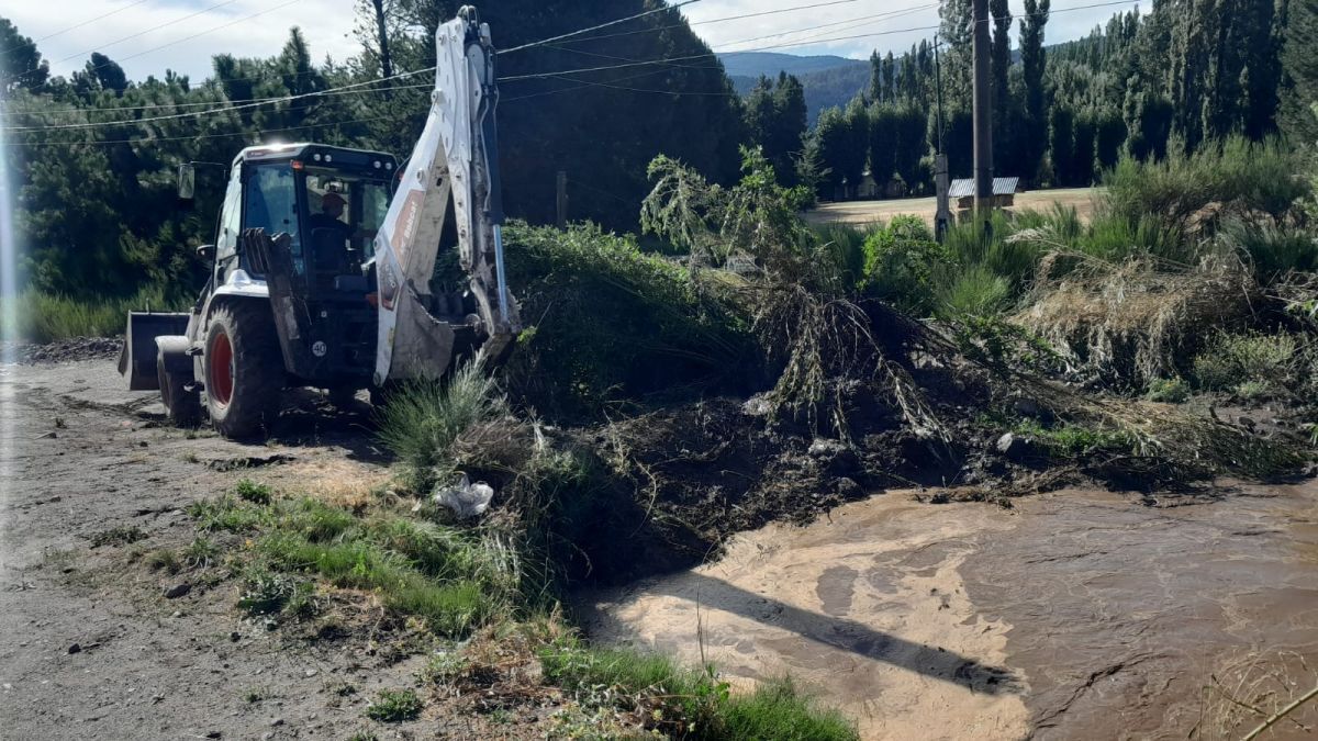 Diluvio y granizo en San Martín de los Andes