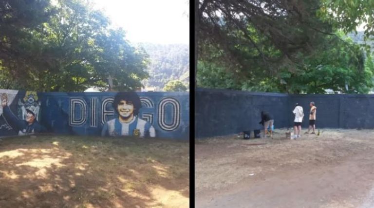 Santos: "No tenían ningún derecho de tapar ese mural"