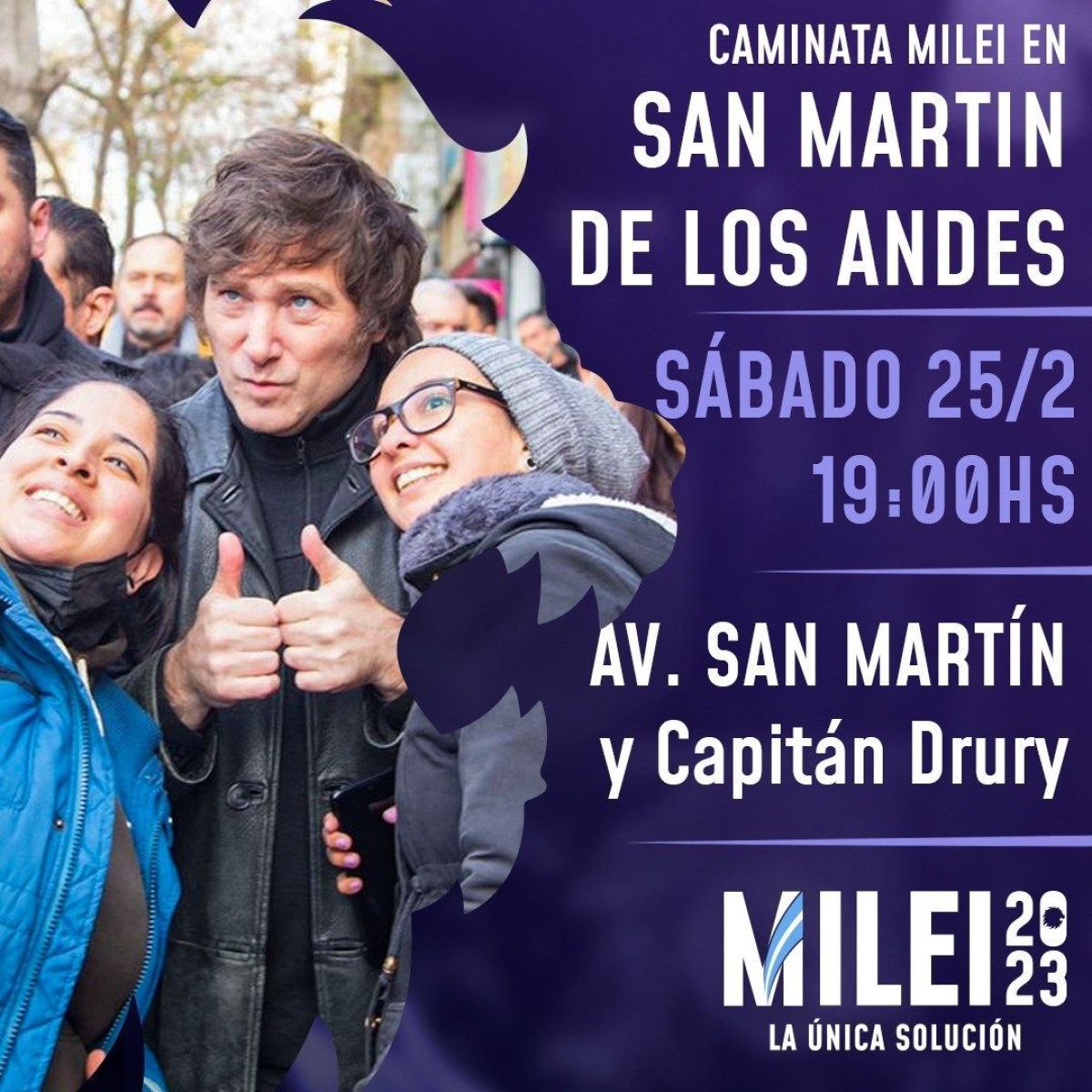 Milei visitará San Martín de los Andes