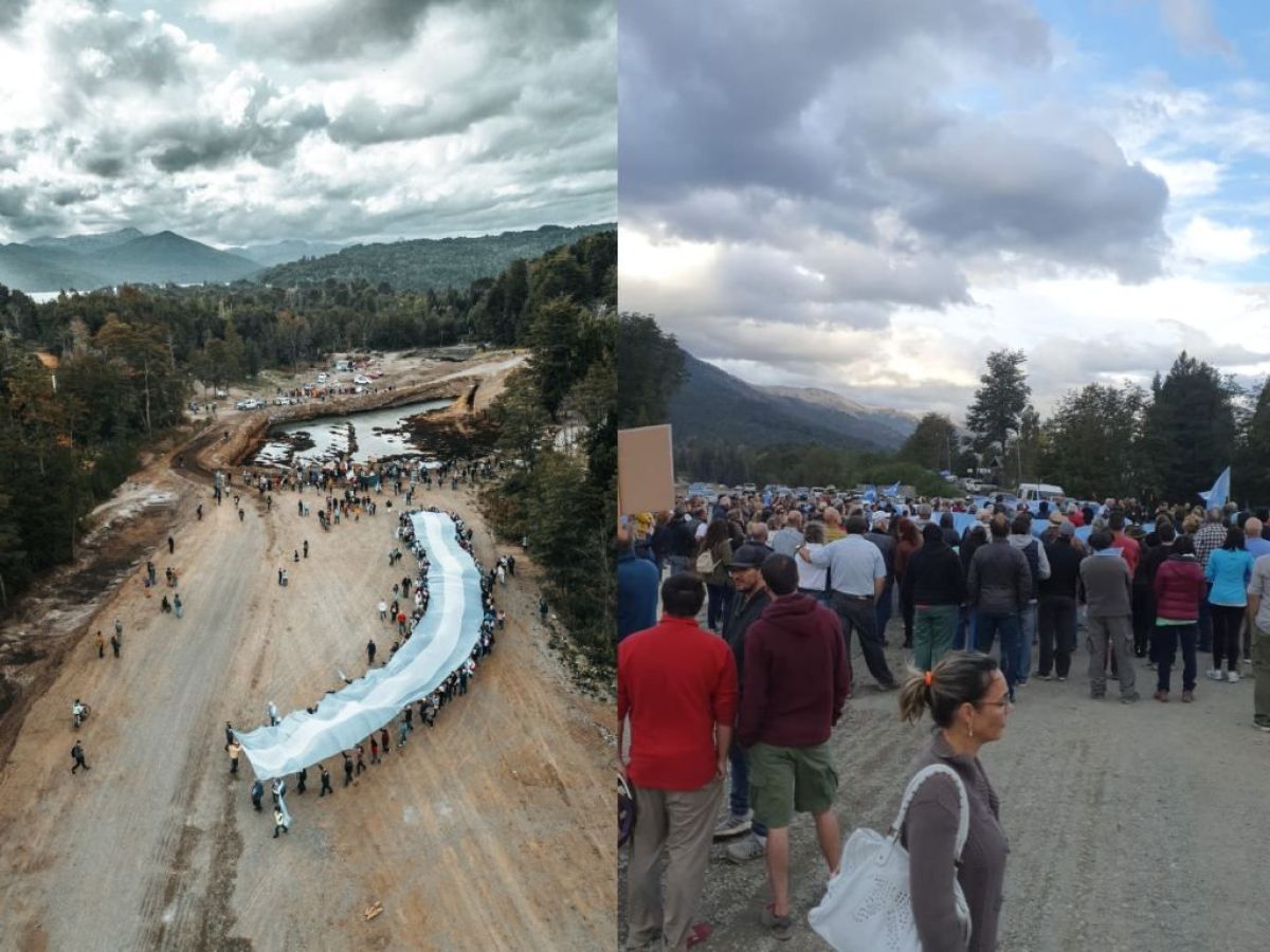 300 vecinos de Villa La Angostura reclamaron la culminación de la Ruta de Circunvalación