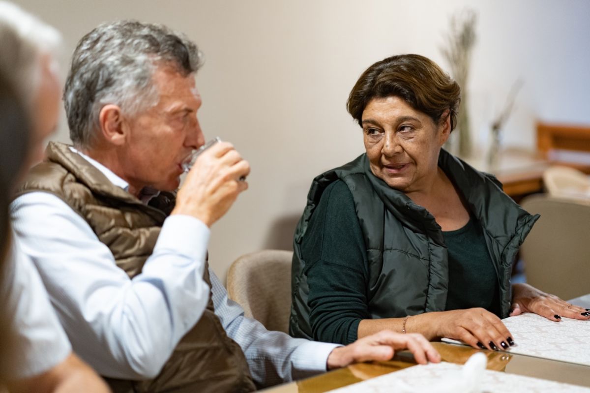 Mauricio Macri dió un fuerte respaldo a la candidata del Pro en San Martín de Los Andes, Monín Aquin.