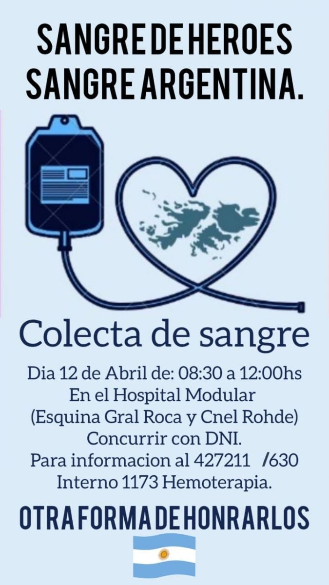 Nueva colecta de sangre en San Martín de los Andes