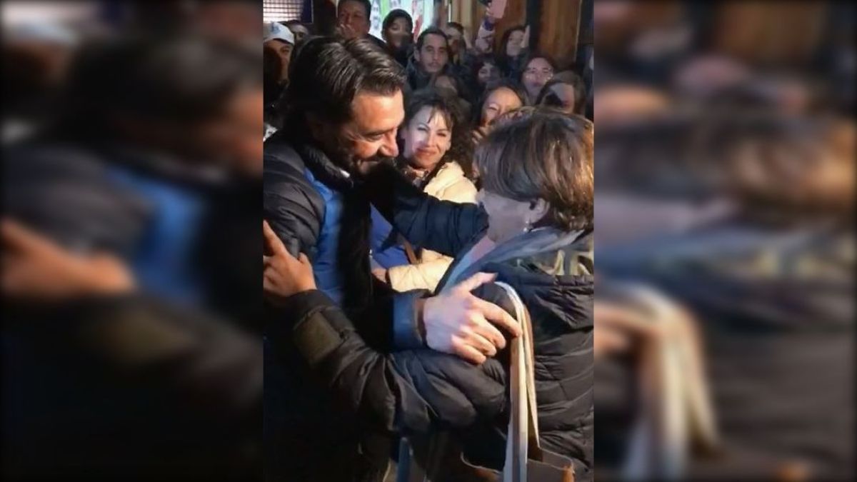 Aquín, Rodríguez y Margeri fueron a la sede del MPN a felicitar a Saloniti